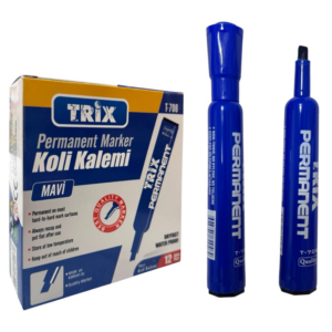 Trix Kesik Uçlu Kolİ Kalemi Mavi Renk 12