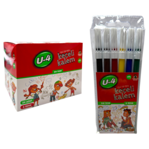 U-4 KEÇELİ KALEM 6 RENK 24