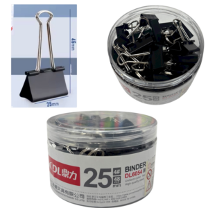 25 Mm Kıskaç Siyah Renk 48