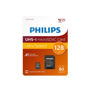Philips Ultra Speed 128 GB UHS-I U1 Class 10 V10 SD Adaptörlü MicroSDXC Kart