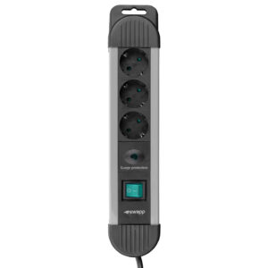 S-Link Swapp SPGKS03 1.5m 3G1.5mm2 900 Joule 3Lü Akım Kor. Gri Priz Çoklayıcı