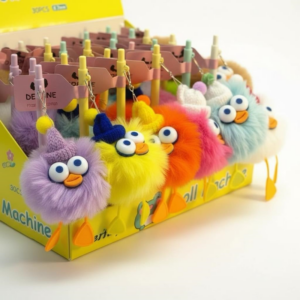 No.5420-3 Ördek Modeli Pon Pon Peluş Versatil 0.7 Uçlu 30