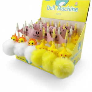 No.5420-1 Yıldız-Güneş Modeli Pon Pon Peluş Versatil 0.7 Uçlu 30