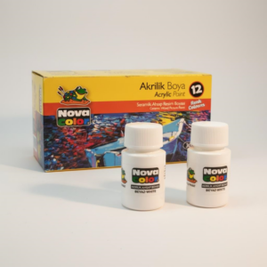 Nova Color Şişe Akrilik Boya Beyaz Renk 30 Ml 12