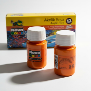 Nova Color Şişe Akrilik Boya Turuncu Renk 30 Ml 12