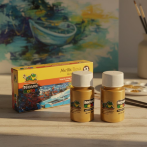 Nova Color Şişe Akrilik Boya Gold(Altın) Renk 30 Ml 12