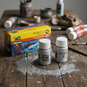 Nova Color Şişe Akrilik Boya Gümüş Renk 30 Ml 12