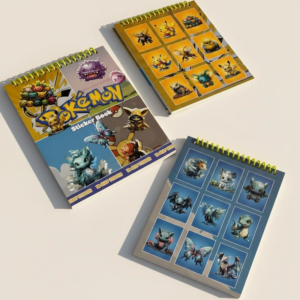 12*16 Cm Pokemon Spralli Sticker Defteri 8 Yaprak 12