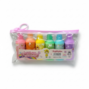 Bx-601 Şişe Figürü Pastel Renkler Fosforlu Kalem 6