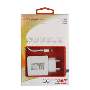 Compaxe CTL-1300 5V IPhone, IPad Çift Port Beyaz IPhone Şarj Set