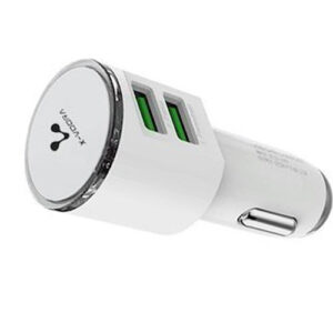 X-Voora DL-C29 Universal 3.4A Dual Port White Car Charger