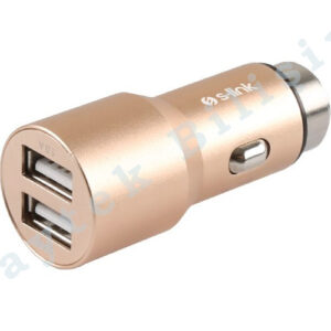 S-Link Swapp SW-C7 5V 3.1A Çift Usb Gold Araç Şarj Cihazı