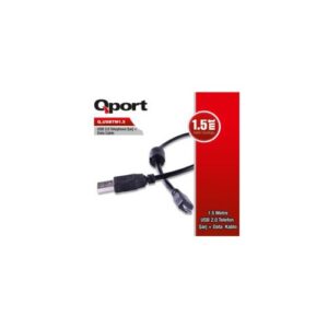 Qport Q-Usbtm1.5 Usb 2.0 1.5 Metre Şarj+Data Kablosu