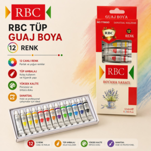 Rbc Tüp Guaj Boya 12 Renk