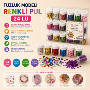 Renkli Tuzluk Modeli Karışık Pul 24