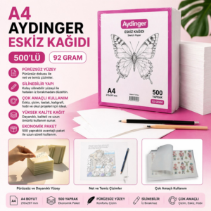 A-4 Aydınger Kağıdı (Eskiz Kağıdı) 92 Gr 500