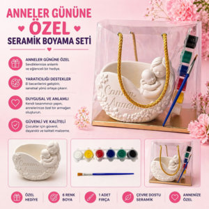 Anneler Gününe Özel Seramik Boyama Seti