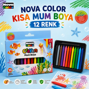 Nova Color Kısa Mum Boya 12 Renk