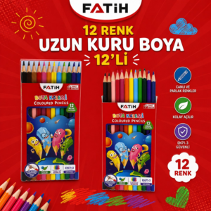 Fatih Uzun Kuru Boya 12 Renk 12