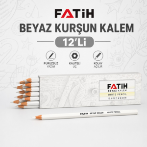 Fatih Beyaz Renk Kurşun Kalem 12