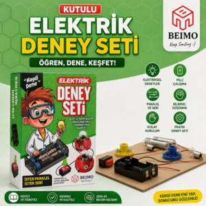 Kutulu Lüks Elektrik Deney Seti (İster Paralel İster Seri)