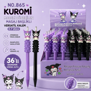 No.865 Kuromi Modeli Gövdesi Masaj Yapan Versatil 0.7 Uçlu 36