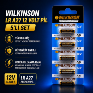 Wilkinson LR A27 Süper Alkalin Batarya 12 Volt Pil 5