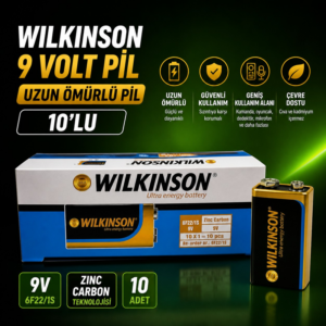Wilkinson RF22 9 Volt Pil (Uzun Ömürlü Batarya) 10