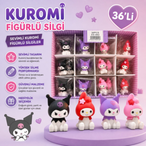 Kuromi Figürü Silgi 36