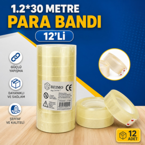 1.2*30 Metre Para Bandı Şeffaf 12