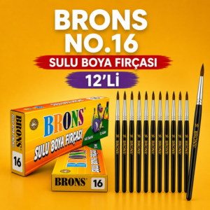 Brons No.16 Sulu Boya Fırçası 12