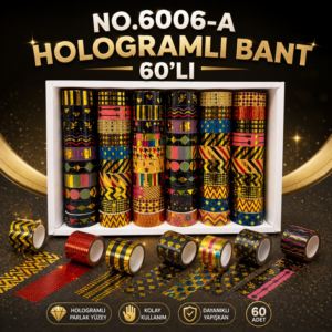 6006-A Hologramlı Desenli Bant 60