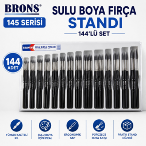 Brons 145 Serisi Sulu Boya Fırça Seti 144