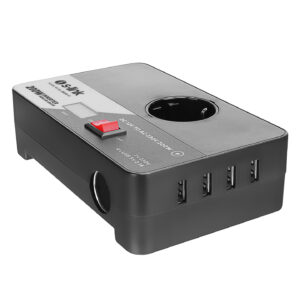 S-Link SL-200W-12 200W DC12V-AC230 Cigarette Lighter Power Inverter