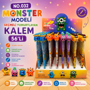 No.032 Monster Modeli Geçmeli Yumurtlayan Kalem 56