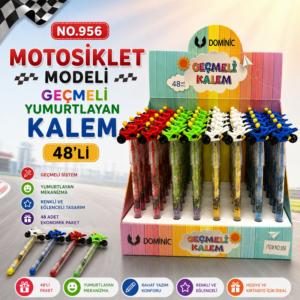 No.956 Motosiklet Modeli Geçmeli Yumurtlayan Kalem 48