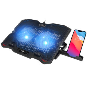 Addison AD-S1 Storm Mavi Led Işıklı 2 Fanlı 2 Usb Dc 5V 125*125*20mm Notebook Soğutucu Stand