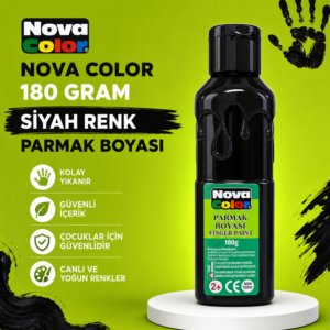 Nova Color Parmak Boyası 180 Gram Siyah Renk