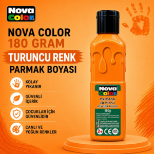 Nova Color Parmak Boyası 180 Gram Turuncu Renk