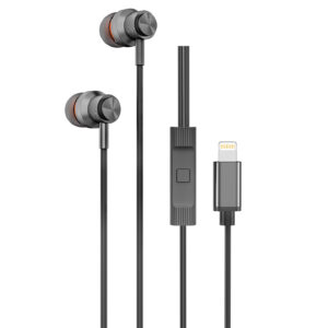 Hytech HY-XBK59 Siyah IPhone Telefon Uyumlu Lightning Konnektörlü Metal Bluetooth Kulaklık