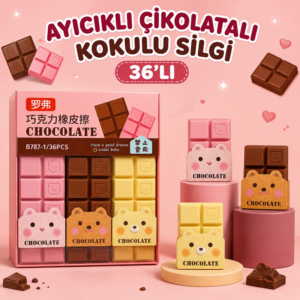 Ayıcıklı Çikolata Silgi 36