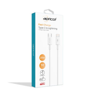 Apricot APC-PD15L Type-C To Lightning 1M 20W Şarj + Data Kablosu