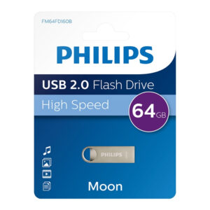 Philips USB 2.0 64GB Moon Klasik Gümüş