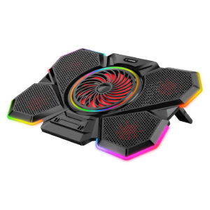 Rampage S47 COOLFLOW 5 Adet Kırmızı Led Fan 1 Usb 7 Farklı Kademe Ayarı 10 17.3 Notebook Soğutucu Stand