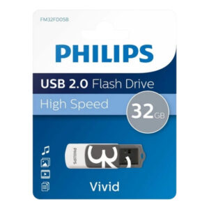 Philips USB 2.0 32GB Vivid Gölge Grisi