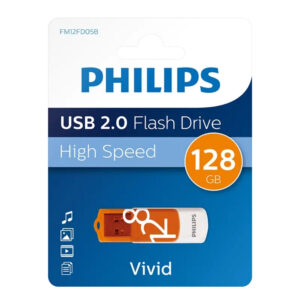 Philips USB 2.0 128GB Vivid Turuncu