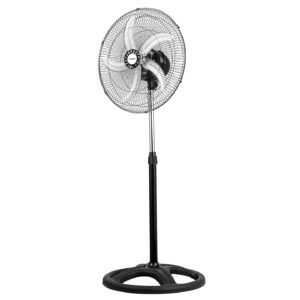 Everest FAN16 Siyah 18 65W 3 Hız Kademe 5 Bıçaklı 3 İn 1 Sanayi Tipi Vantilatör/Pervanesi