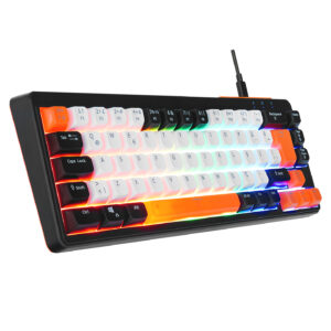 Acer EMachines EAK810 Bej/Siyah/Turuncu USB Rainbow Aydınlatmalı Mini Q Standart Klavye