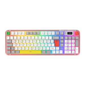 Rampage Reflect 99 Sessiz Beyaz / Gri RGB Q Membrane Oyuncu Klavyesi Rampage