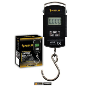 ASSUR ASR8069 DİJİTAL PİLLİ EL KANTARI TERAZİ 50 KG SİYAH - BEYAZ